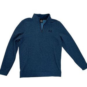 Under Armor Storm Blue Quarter Zip Pullover Jacket. Mens‎ Small.